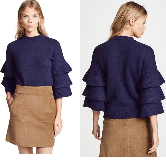 Endless Rose Sweaters - endless rose Ruffle Sleeve Sweater